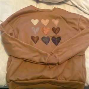 SHEIN brown sweatshirt